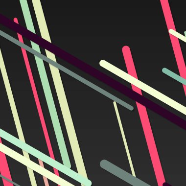 Rastgele Renk akış çizgileri resimlemesi