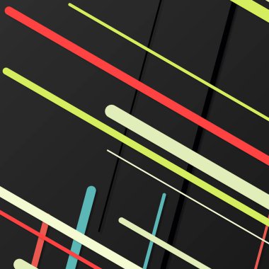 Rastgele Renk akış çizgileri resimlemesi