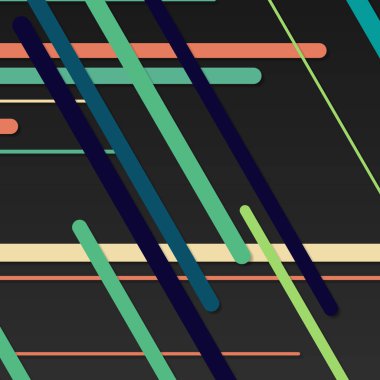 Rastgele Renk akış çizgileri resimlemesi