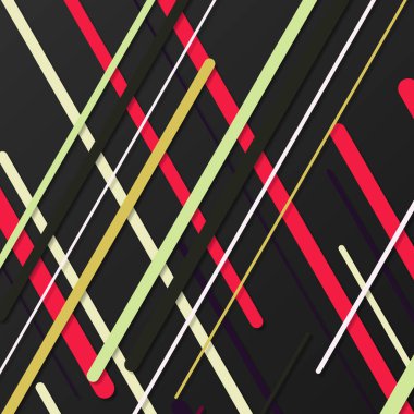 Rastgele Renk akış çizgileri resimlemesi