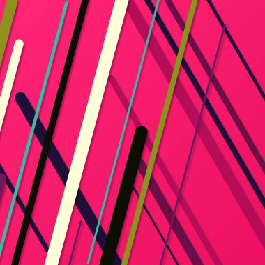 Rastgele Renk akış çizgileri resimlemesi