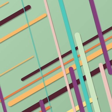 Rastgele Renk akış çizgileri resimlemesi