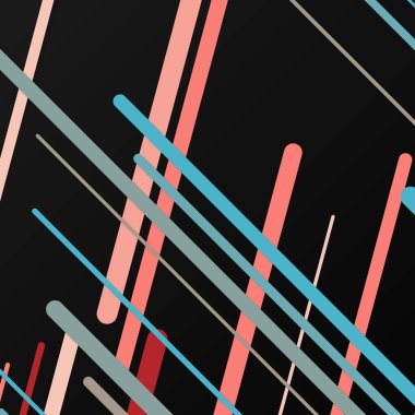 Rastgele Renk akış çizgileri resimlemesi