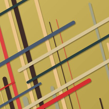 Rastgele Renk akış çizgileri resimlemesi