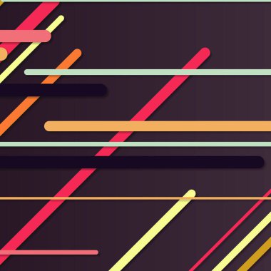 Rastgele Renk akış çizgileri resimlemesi