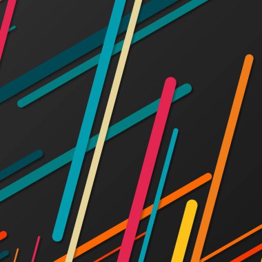 Rastgele Renk akış çizgileri resimlemesi