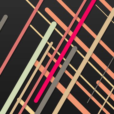 Rastgele Renk akış çizgileri resimlemesi