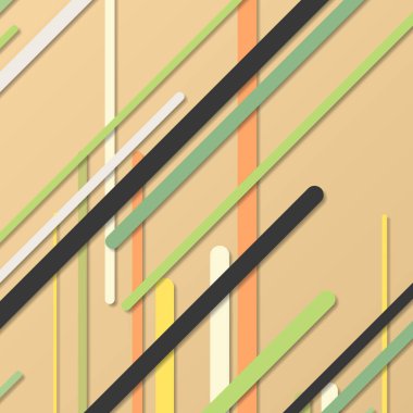 Rastgele Renk akış çizgileri resimlemesi