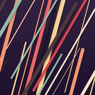 Rastgele Renk akış çizgileri resimlemesi