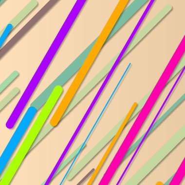 Rastgele Renk akış çizgileri resimlemesi