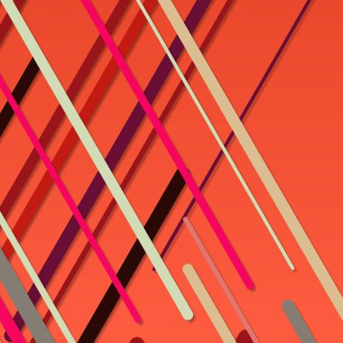 Rastgele Renk akış çizgileri resimlemesi