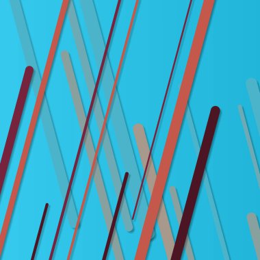 Rastgele Renk akış çizgileri resimlemesi