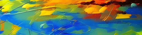 Abstrakte Bunte Zufällige Farben Malerei Expressionistischen Stil — Stockfoto