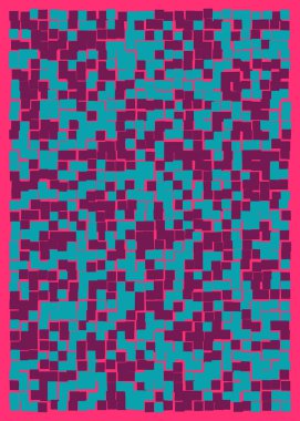 Ofset Quad üretken sanat arkaplan çizimi