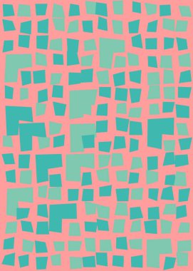 Ofset Quad üretken sanat arkaplan çizimi