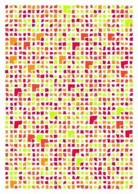 Ofset Quad üretken sanat arkaplan çizimi