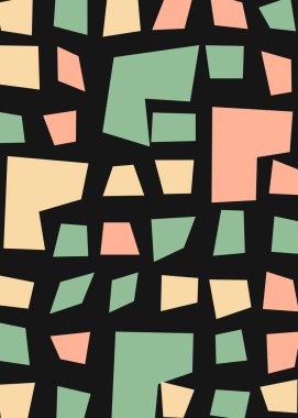 Ofset Quad üretken sanat arkaplan çizimi