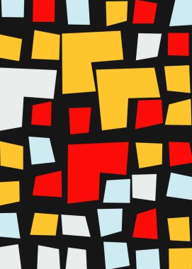 Ofset Quad üretken sanat arkaplan çizimi