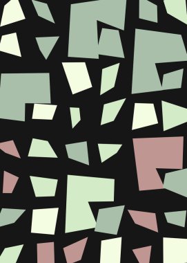 Ofset Quad üretken sanat arkaplan çizimi