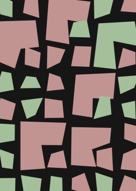 Ofset Quad üretken sanat arkaplan çizimi