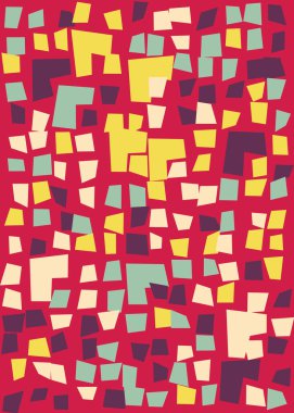 Ofset Quad üretken sanat arkaplan çizimi