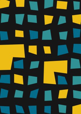 Ofset Quad üretken sanat arkaplan çizimi