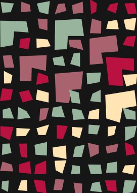 Ofset Quad üretken sanat arkaplan çizimi