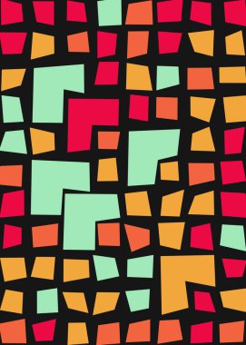 Ofset Quad üretken sanat arkaplan çizimi