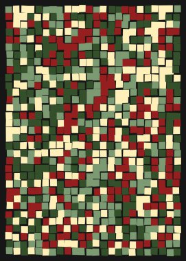 Ofset Quad üretken sanat arkaplan çizimi