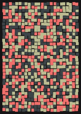 Ofset Quad üretken sanat arkaplan çizimi