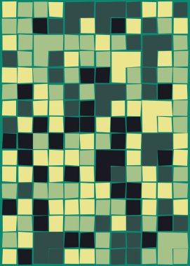 Ofset Quad üretken sanat arkaplan çizimi