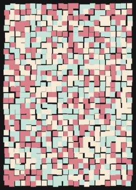 Ofset Quad üretken sanat arkaplan çizimi