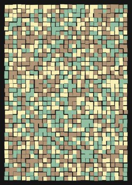 Ofset Quad üretken sanat arkaplan çizimi