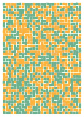 Ofset Quad üretken sanat arkaplan çizimi