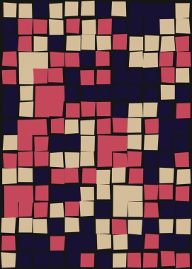 Ofset Quad üretken sanat arkaplan çizimi