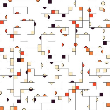 Dekoratif diyagram renkli geometrik şekiller arkaplan resimlemesi
