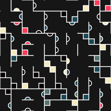 Dekoratif diyagram renkli geometrik şekiller arkaplan resimlemesi