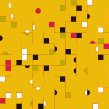 Dekoratif diyagram renkli geometrik şekiller arkaplan resimlemesi