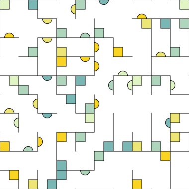 Dekoratif diyagram renkli geometrik şekiller arkaplan resimlemesi