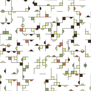 Dekoratif diyagram renkli geometrik şekiller arkaplan resimlemesi