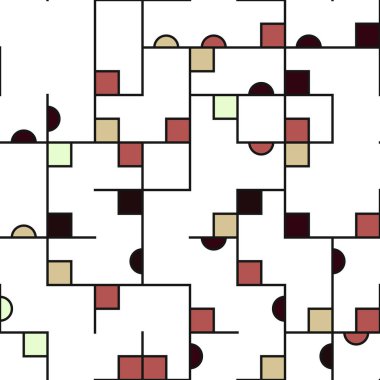 Dekoratif diyagram renkli geometrik şekiller arkaplan resimlemesi