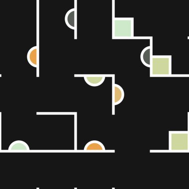 Dekoratif diyagram renkli geometrik şekiller arkaplan resimlemesi