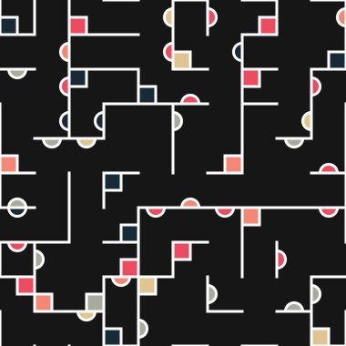 Dekoratif diyagram renkli geometrik şekiller arkaplan resimlemesi