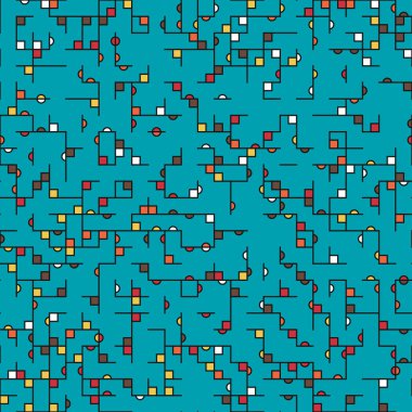 Dekoratif diyagram renkli geometrik şekiller arkaplan resimlemesi