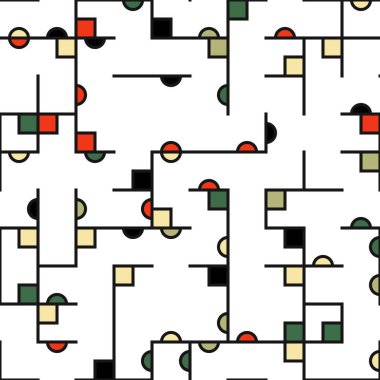 Dekoratif diyagram renkli geometrik şekiller arkaplan resimlemesi