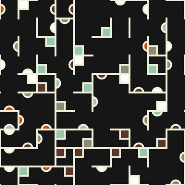 Dekoratif diyagram renkli geometrik şekiller arkaplan resimlemesi
