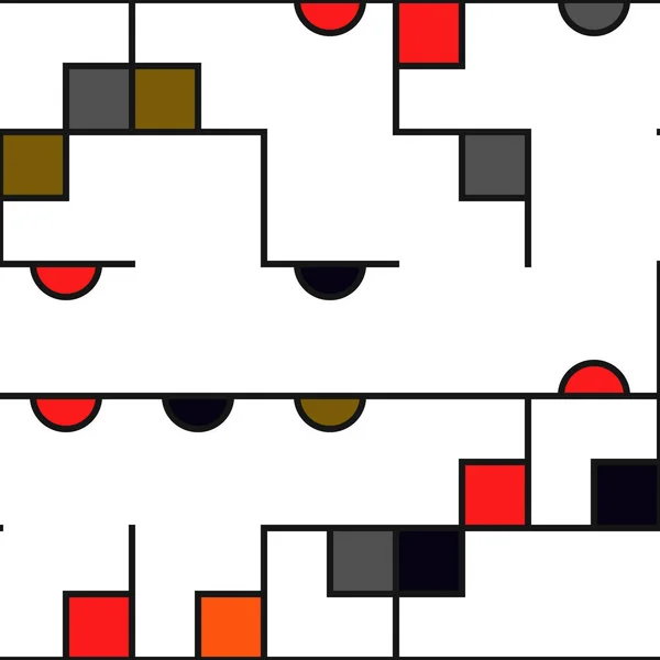 Dekoratif Diyagram Renkli Geometrik Şekiller Arkaplan Resimlemesi — Stok Vektör