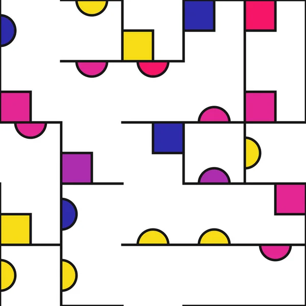Diagrama Decorativo Figuras Geométricas Coloridas Fondo Ilustración — Archivo Imágenes Vectoriales
