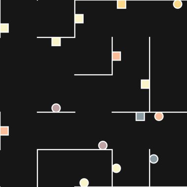 Dekoratif diyagram renkli geometrik şekiller arkaplan resimlemesi