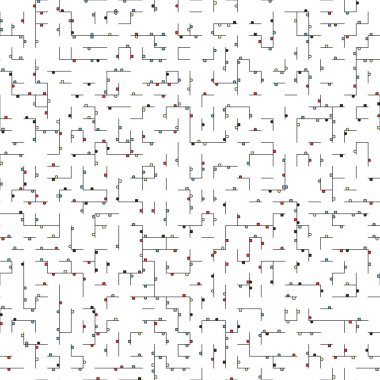 Dekoratif diyagram renkli geometrik şekiller arkaplan resimlemesi